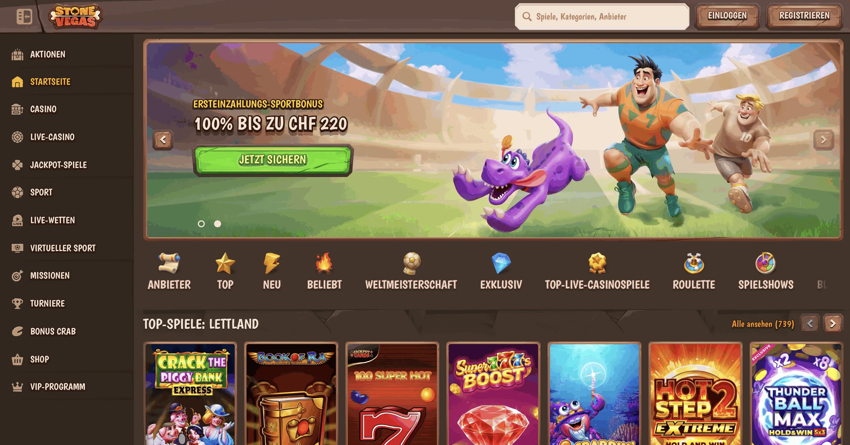 Stone Vegas Casino Startseite